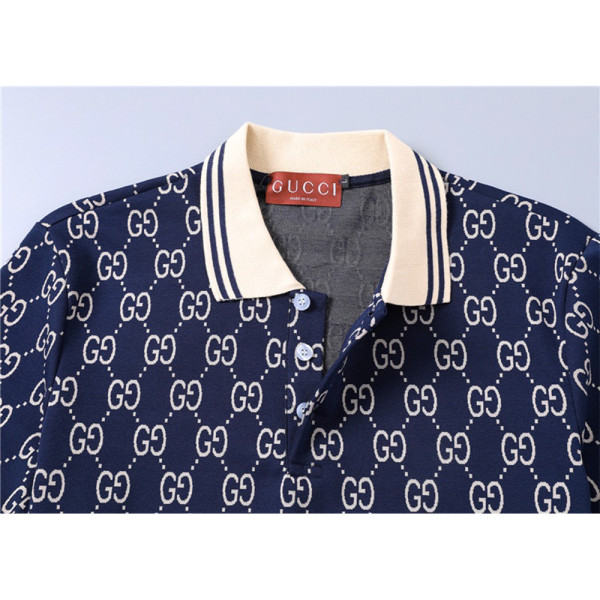 Gucci, Men's Polo, Blue