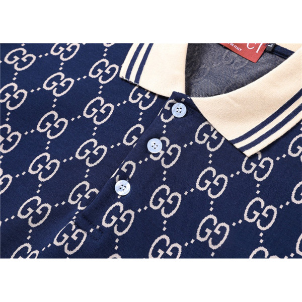 Gucci, Men's Polo, Blue