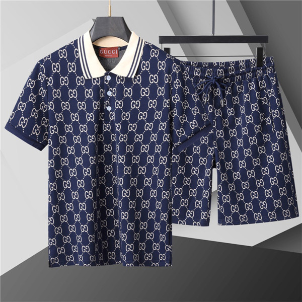 Gucci, Men's Polo, Blue