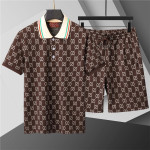 Gucci, Men's Short Suit, Brown