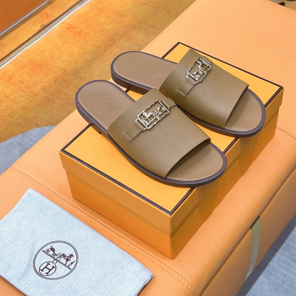 Hermes, Men's Slipper, Camel