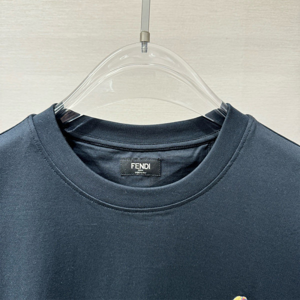 Fendi, Men's T-Shirt, Black