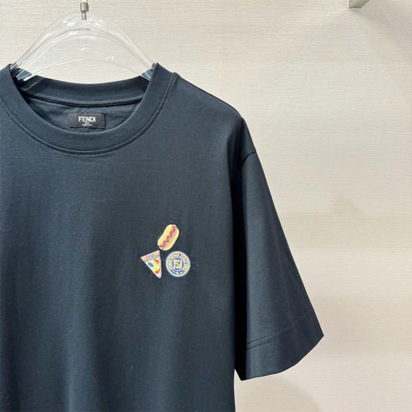 Fendi, Men's T-Shirt, Black