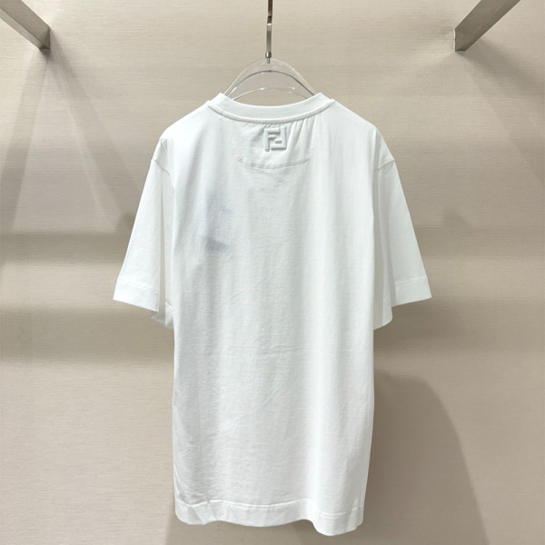 Fendi, Men's T-Shirt, White