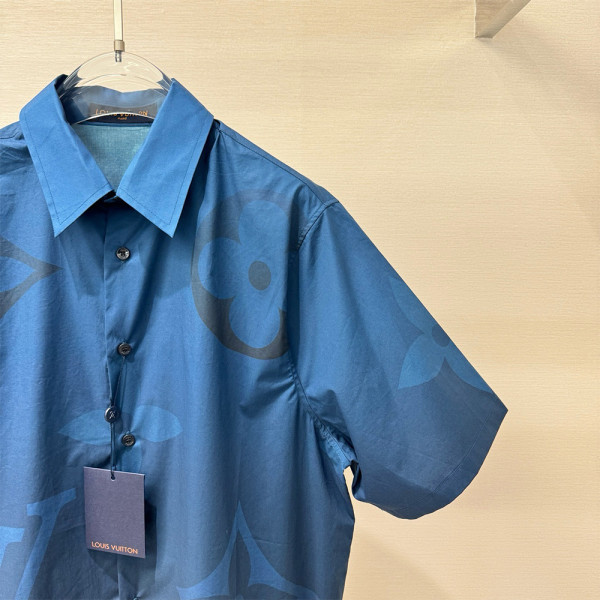 Louis Vuitton, Men's Shirt, Blue