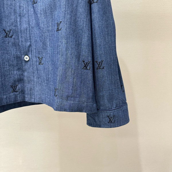 Louis Vuitton, Men's Denim Shirt, Blue