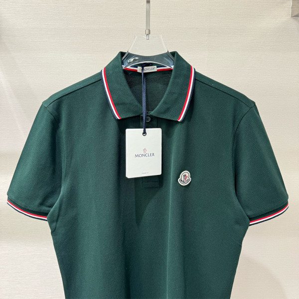 Moncler, Men's Polo, Green