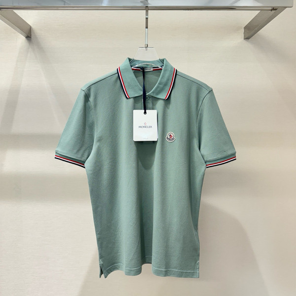 Moncler, Men's Polo, Green