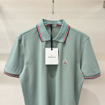 Moncler, Men's Polo, Green