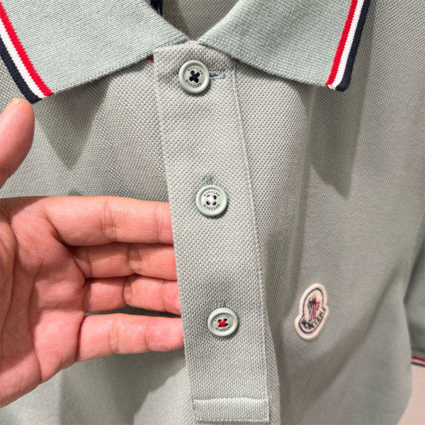 Moncler, Men's Polo, Green