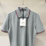 Moncler, Men's Polo, Grey