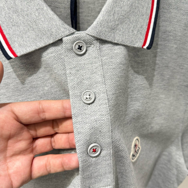 Moncler, Men's Polo, Grey