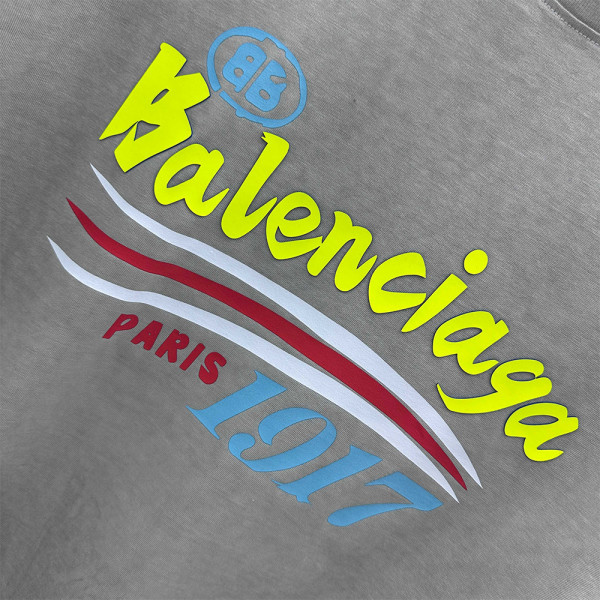 Balenciaga, Men's T-Shirt, Grey