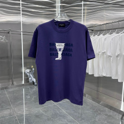 Balenciaga, Men's T-Shirt, Blue