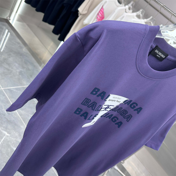 Balenciaga, Men's T-Shirt, Blue