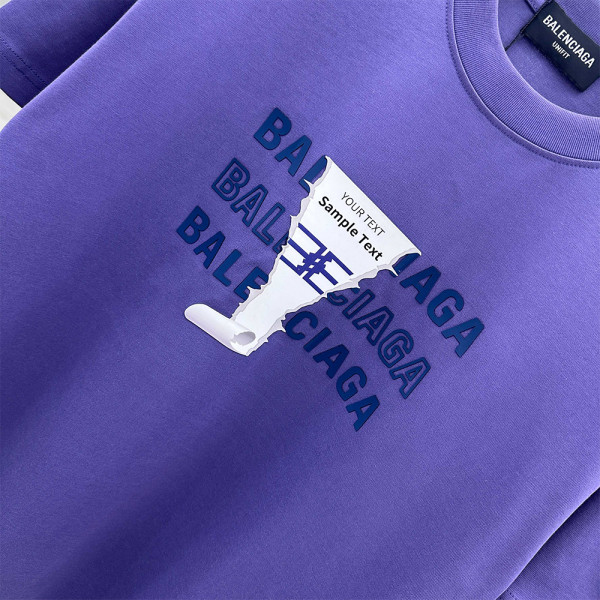 Balenciaga, Men's T-Shirt, Blue