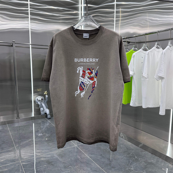 Burberry, Men's T-Shirt, Grey