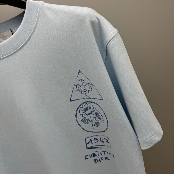 Christian Dior, Men's T-Shirt, Blue
