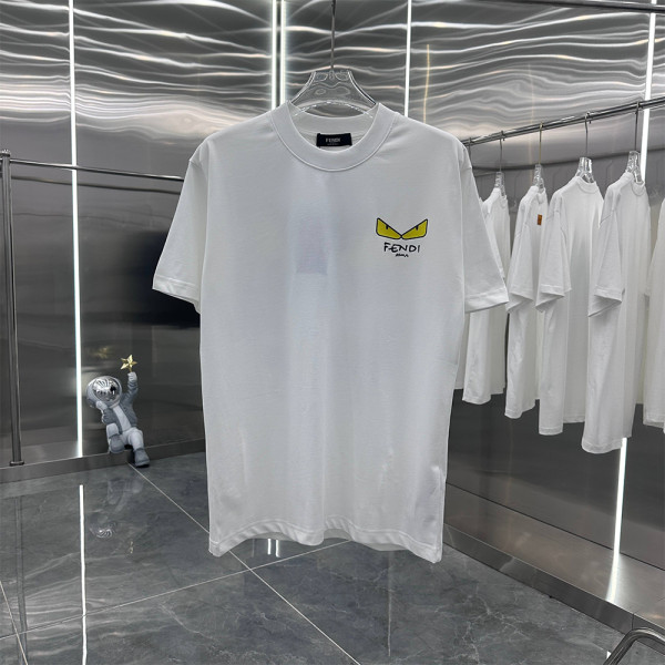 Fendi, Men's T-Shirt, White