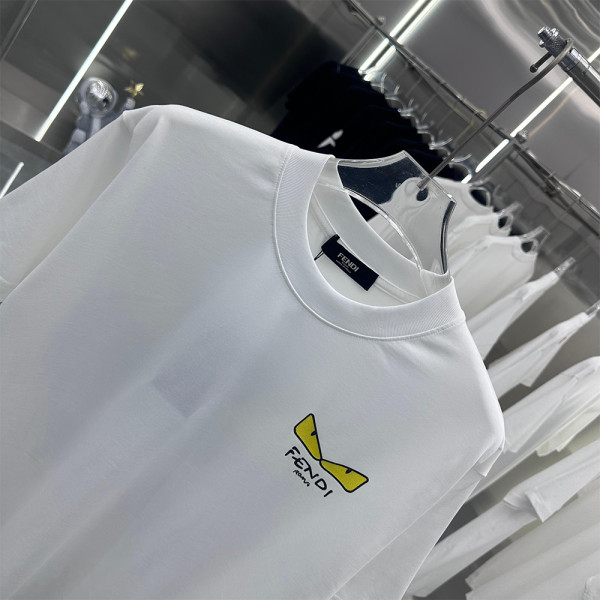 Fendi, Men's T-Shirt, White