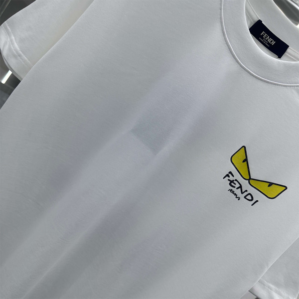 Fendi, Men's T-Shirt, White