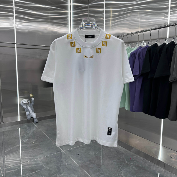 Fendi, Men's T-Shirt, White
