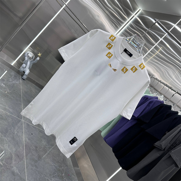 Fendi, Men's T-Shirt, White