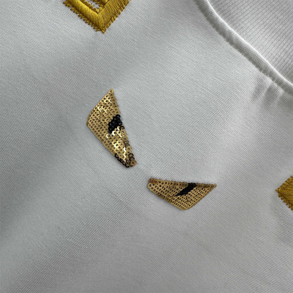 Fendi, Men's T-Shirt, White