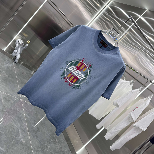 Gucci, Men's T-Shirt, Blue