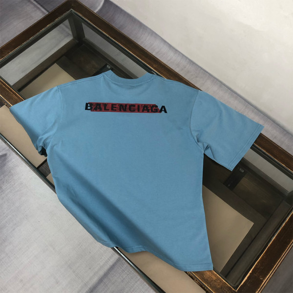 Balenciaga, Men's T-Shirt, Blue