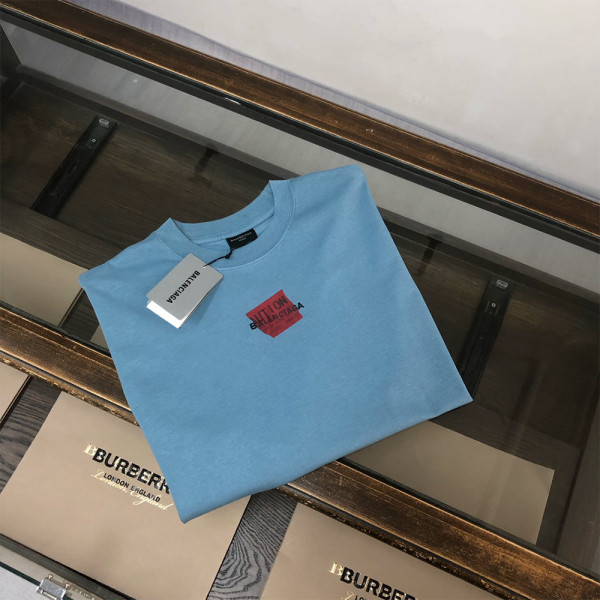Balenciaga, Men's T-Shirt, Blue