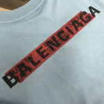 Balenciaga, Men's T-Shirt, Blue