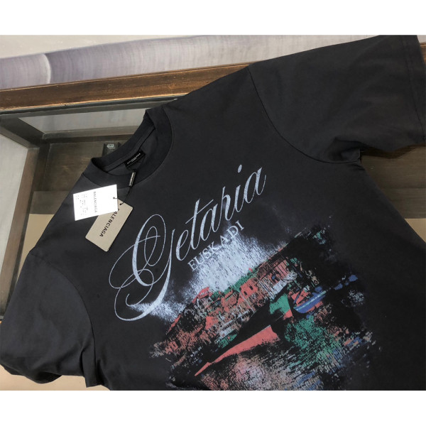 Balenciaga, Men's T-Shirt, Black