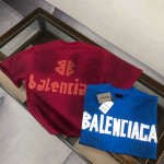 Balenciaga, Men's T-Shirt, Blue