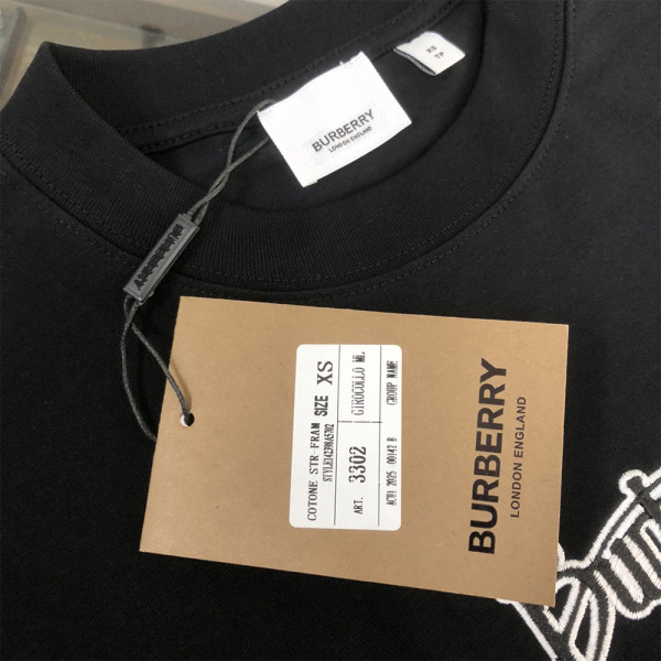 Burberry, Men's T-Shirt, Black