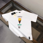 Fendi, Heren T-shirt, Wit