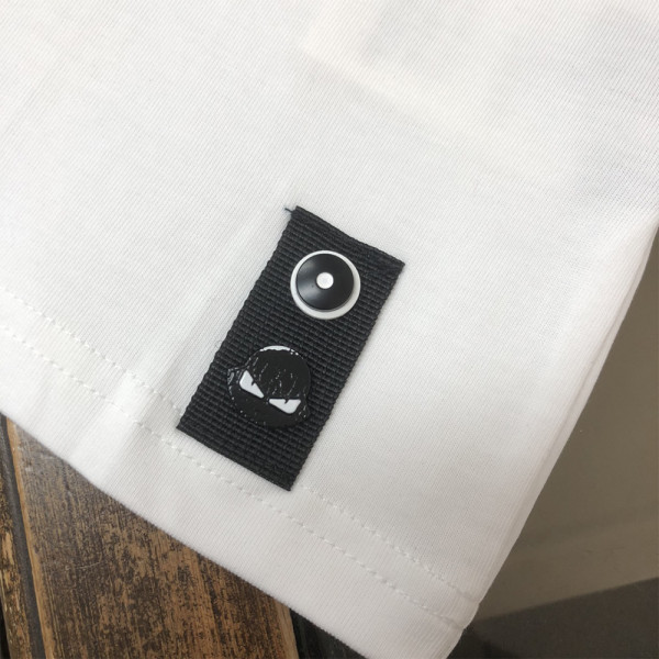 Fendi, Heren T-shirt, Wit