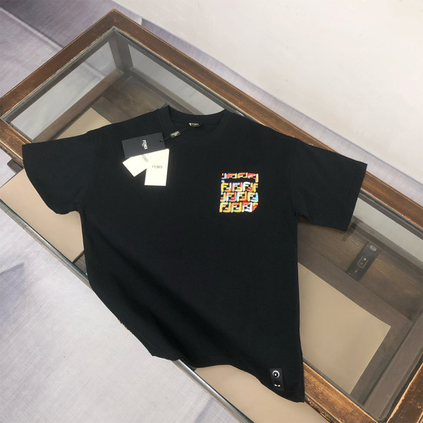 Fendi, Men's T-Shirt, Black