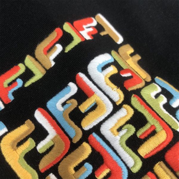 Fendi, Men's T-Shirt, Black