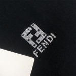Fendi, Men's Polo, Black