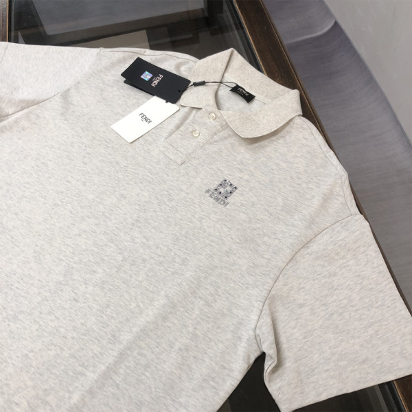 Fendi, Men's Polo, Creme