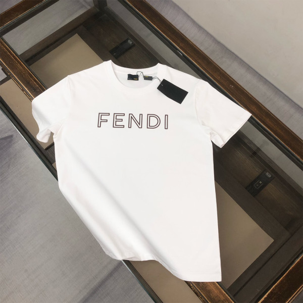 Fendi, Men's T-Shirt, White