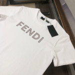 Fendi, Men's T-Shirt, White