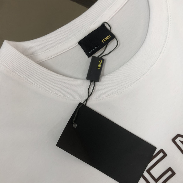 Fendi, Men's T-Shirt, White