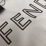 Fendi, Men's T-Shirt, Creme