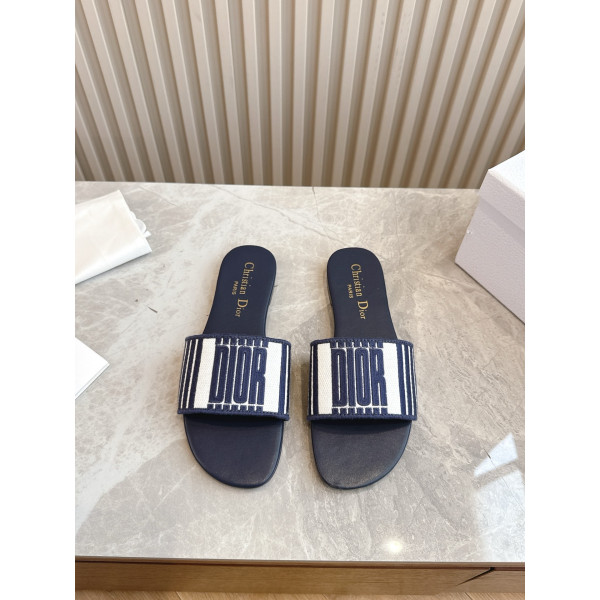 Christian Dior, Women's Slipper, Navy