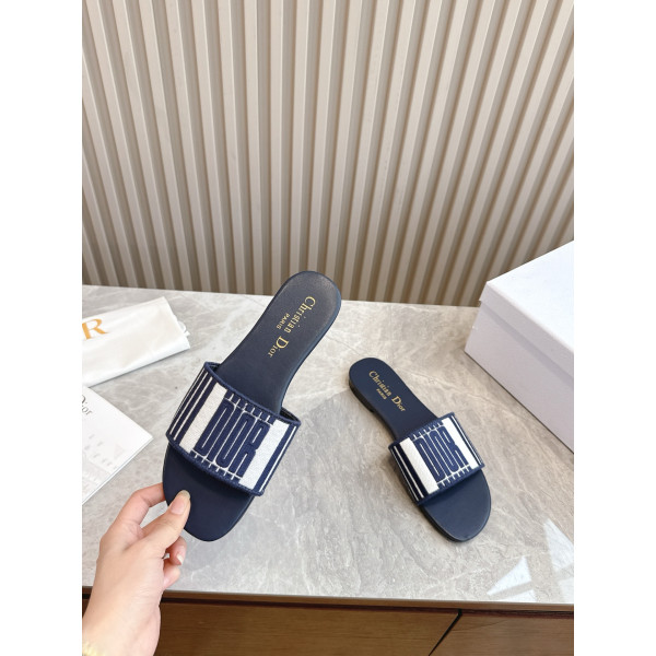 Christian Dior, Women's Slipper, Navy