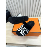Hermes, Chypre, Women's Sandal, Black