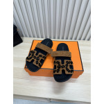 Hermes, Chypre, Women's Sandal, Brown
