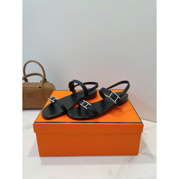 Hermes, Women's Sandal, Black